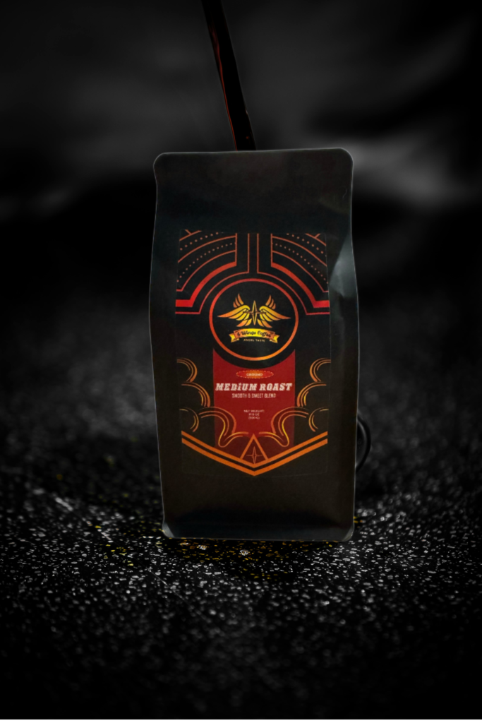 Ground medium bag with darkbackground