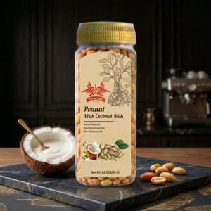 Roasted Peanuts with Coconut Milk