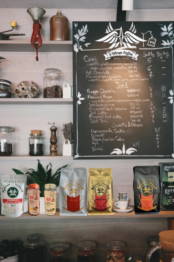 6 Wings Coffee line of products